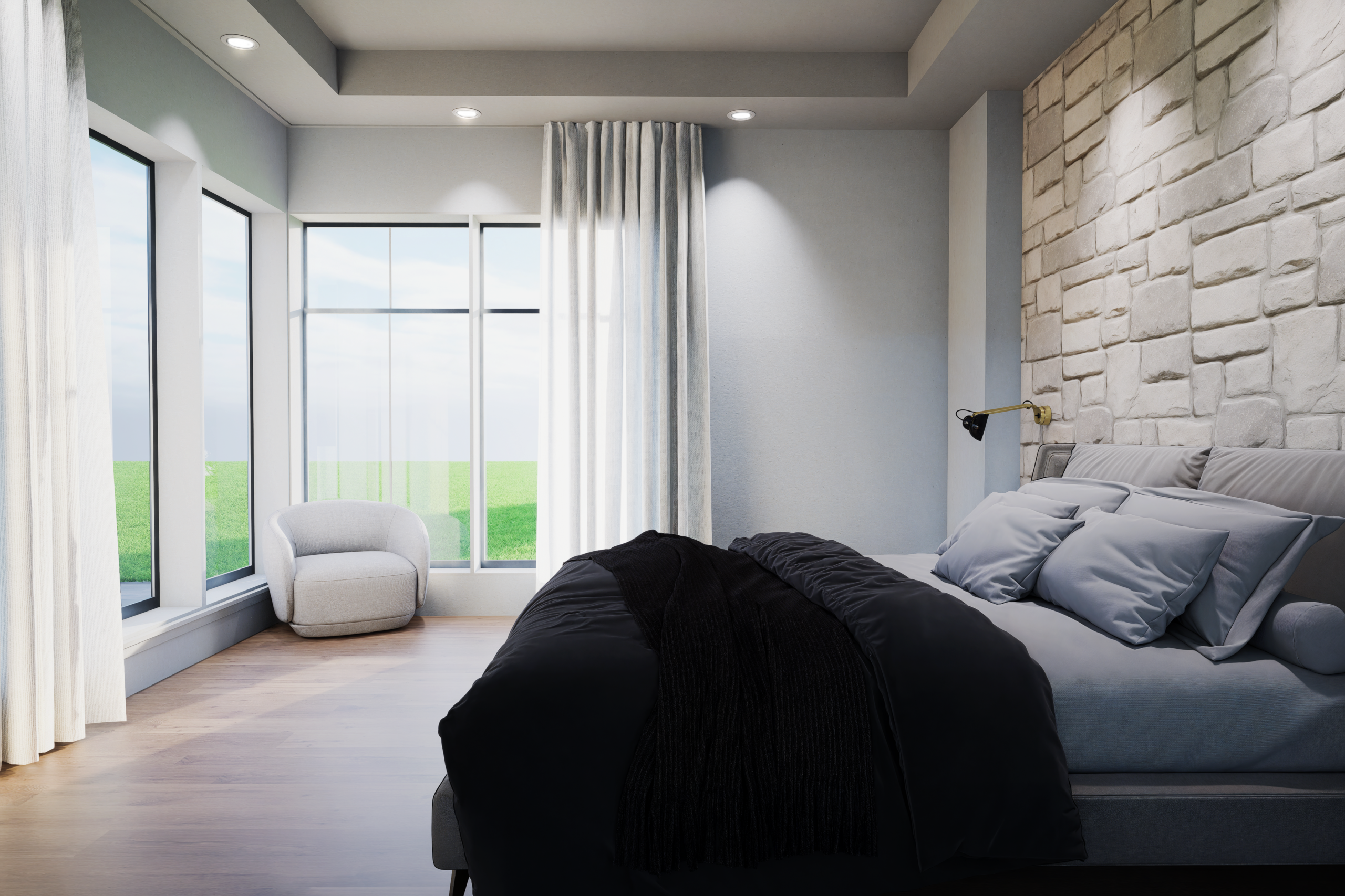 Custom Luxury Primary Suite Master bedroom