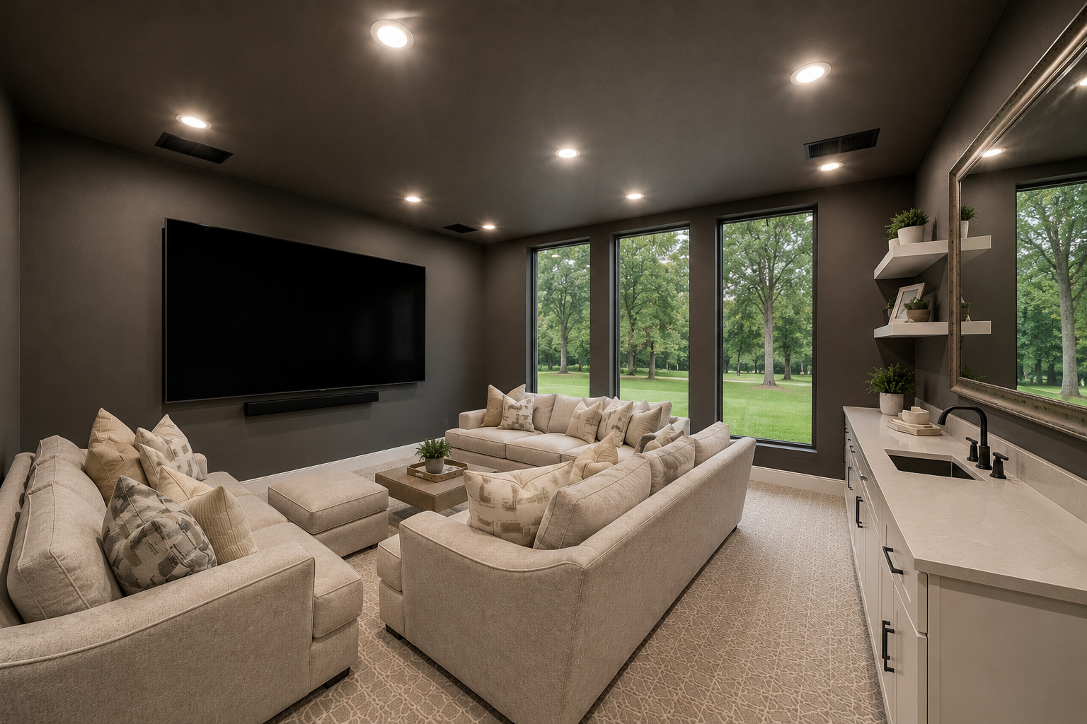 Moody Custom Game room