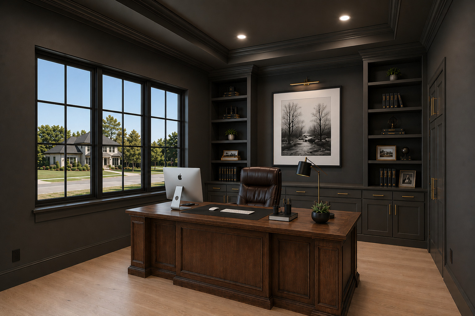 Custom Moody organic office