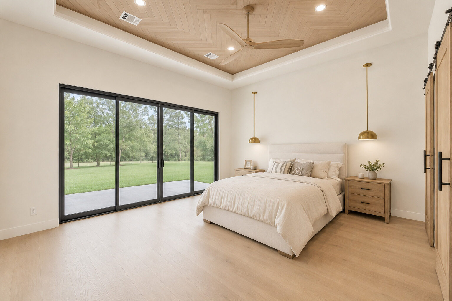 Luxury Custom Organic Modern Master Bedroom