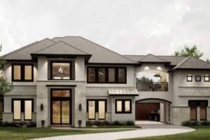 Contemporary Mediterranean custom home